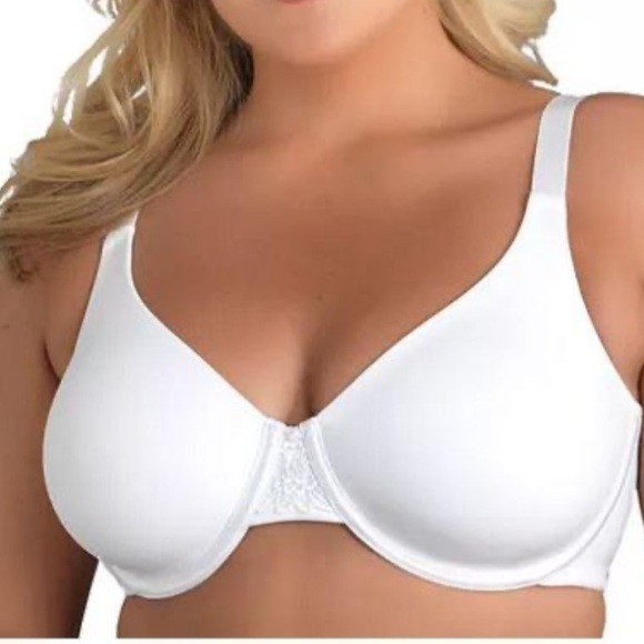 NWT Vanity Fair White smoothing minimizes Bra with Plunging Neckline - Picture 1 of 2
